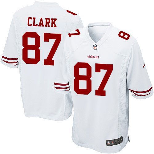 Men San Francisco 49ers #87 Dwight Clark Nike White Game Retired Player NFL Jersey